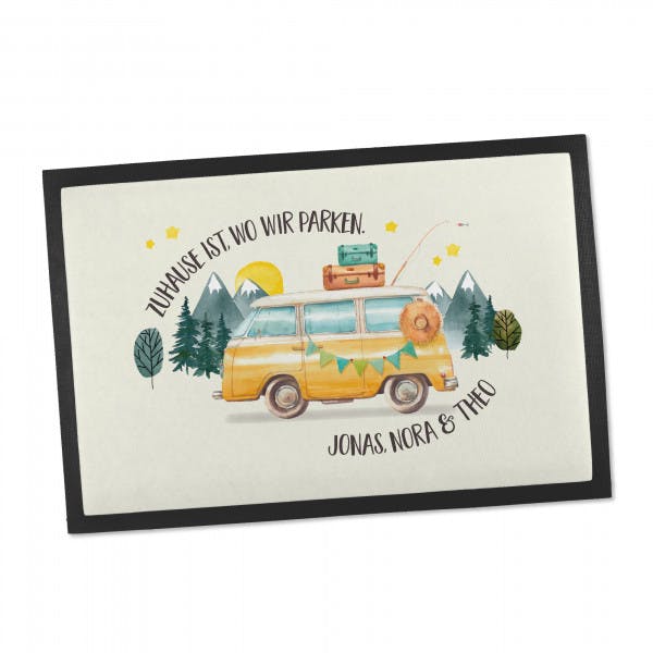 Fußmatte Bulli Camping